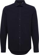 Casual Friday Cfanton LS Structured Jersey Shirt Mand Dark Navy Langær...