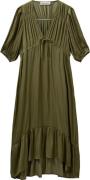 Sofie Schnoor Long Dress Kvinde Olive Leaf Maxi Kjoler Str 38 - hos Ma...