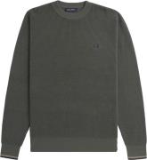 Fred Perry K6507 Mand Field Green Sweaters Str L - Bomuld hos Magasin