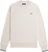 Fred Perry M7535 Mand Porridge M/anchor Grey Sweatshirts Str M - Bomul...