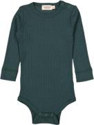 MarMar Copenhagen Plain Body LS Str 6M/68 - Pine Langærmede Bodies hos...