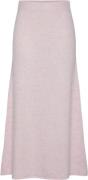 Pieces Pcpam HW ANK Knit Skirt BC Kvinde Pink-a-boo Maxi Nederdele Str...