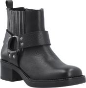 Cashott Casrikke Chelsea Biker Boot Leather Kvinde Black Støvletter St...