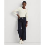 Lauren Ralph Lauren Gassed Cottonsweater Kvinde Mascarpone Cream Sweat...