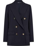 Lauren Ralph Lauren ST LT WT Wool Crpjacket Kvinde Navy Blazere Str 34...