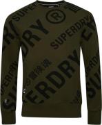 Superdry Code CL AOP Sweatshirt S - Sweatshirts hos Magasin