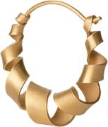 Jane Kønig Small Curly Hoop, Goldplated Sterling Silver One Size - Cre...