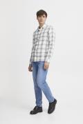 Casual Friday Cfanton LS Checked Shirt Mand Ecru Langærmede Skjorter R...