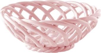 OCTAEVO Ceramic Basket Sicilia Small Pink Pink Str 18,5 x 18,5 x 7,5 -...