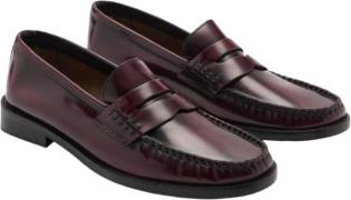 MANGO Leather Moccasin Kvinde 78 Loafers Str 37 - Læder hos Magasin