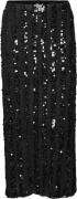 Vero Moda Vmefa HW 7/8 Skirt JRS Kvinde Black/black Sequins Maxi Neder...