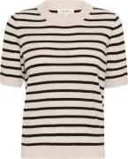 Part Two Everlottapw PU Kvinde White/black Stripe Sweaters Str L - hos...