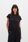 InWear Lucienneiw Top Premium Kvinde Black Toppe Regular Fit Str 40 - ...