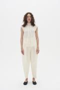 InWear Zellaiw Barrel Pant Kvinde Eggshell Bukser Med Lige Ben Classic...