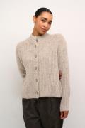 Kaffe Kaane Knit Cardigan Kvinde Major Brown Melange Langærmede Bluser...