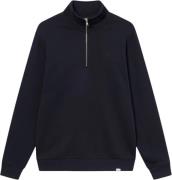 Les Deux Nørregaard Tonal Halfzip Sweatshirt Mand Dark Navy Sweatshirt...