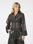 Neo Noir Rosa Organza Shirt Kvinde Black Langærmede Bluser Str 40 - ho...