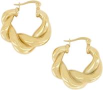 My Jewellery Iconic Twisted Pattern Earrings - Creoler hos Magasin