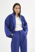 Rabens Saloner Canvas Light Jacket Katje Kvinde Workwear Blue Blazere ...