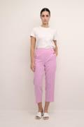 Kaffe Kasakura HW Cropped Pants Kvinde Pink Frosting Bukser Med Lige B...