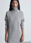 MANGO Short Turtleneck Knitted Dress Kvinde Medium Grey Korte Kjoler S...