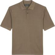 Marc O’Polo Polo Shirt, Knitted Mand Burnt Ash Kortærmede Poloer Str L...