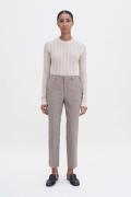 Filippa K Emma Cropped Cool Wool Trouser Kvinde Faded Khak Bukser Str ...