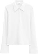 Filippa K Waffle Polo Shirt Kvinde Natural Wh Sweaters Str XS - hos Ma...