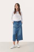 Part Two Caliapw SK Kvinde Medium Blue Denim Midi Nederdele Str 40 - h...