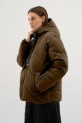 Karen by Simonsen Kbpolly Short Jacket Kvinde Potting Soil Vinterjakke...