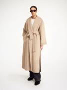 By Malene Birger Trullem. Coat 100% Wool Kvinde Grey Brown Melange Vin...