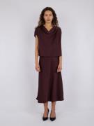 Neo Noir Bovary Skirt Kvinde Burgundy Midi Nederdele Str 40 - hos Maga...