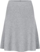 Soft Rebels Srhenrietta Short Skirt Kvinde Light Grey Melange Korte Ne...