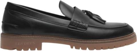 Les Deux Taylor Leather Tassel Loafer Mand Black Business Sko Str 41 -...