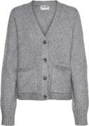 Vero Moda Vmolga LS Vneck Knit Cardigan VMA Kvinde Medium Grey Melange...