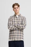 Casual Friday Cfanton LS BD 0159 Checked Brushed Mand Silver Mink Mela...