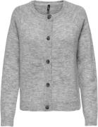 ONLY Onlallison LS Oneck Cardigan EX KN Kvinde Grå Cardigans Regular F...