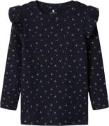 Name It Nmfbabeth XSL LS TOP Str 92 - Navy Blazer Toppe hos Magasin