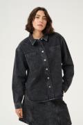 Kaffe Kaemma Denim Shirt Kvinde Medium Grey Denim Langærmede Skjorter ...