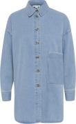 Soaked in Luxury Slannabeth Overshirt LS Kvinde Light Blue Denim Langæ...