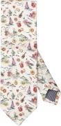 ETON Multi Motif Print Silk Tie 80 - Slips Silke hos Magasin