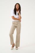 Kaffe Kalea Flared Chino Pants Kvinde Feather Gray Bukser Med Lige Ben...