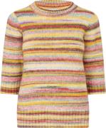 Lollys Laundry Malall Jumper SS Kvinde Multi Kortærmet Strik Str XS - ...