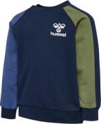 Hummel Hmlassym Sweatshirt Str 2 år / 92 cm - Blå Sweatshirts hos Maga...