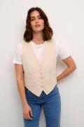 Kaffe Kasakura Waistcoat Kvinde Antique White Veste Str 40 - hos Magas...