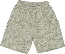 Müsli by Green Cotton Leopard Cargo Shorts Str 128 - Soft Green/ Poetr...