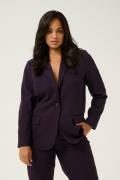 Kaffe Curve Kcsakira Blazer Kvinde Dawn Purple Blazere Str 46 - hos Ma...