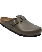 Birkenstock Boston NL Concrete Gray Mand Smooth Leather Concrete Gray ...