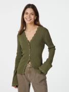 Neo Noir Clara Stitch Knit Blouse Kvinde Olive Sweaters Str 40 - hos M...