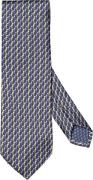 ETON Dark Blue Motif Print Silk Tie 80 - Slips hos Magasin